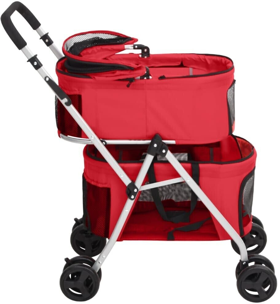 vidaXL Poussette pour chien Red vidaXL Poussette pour chien Red