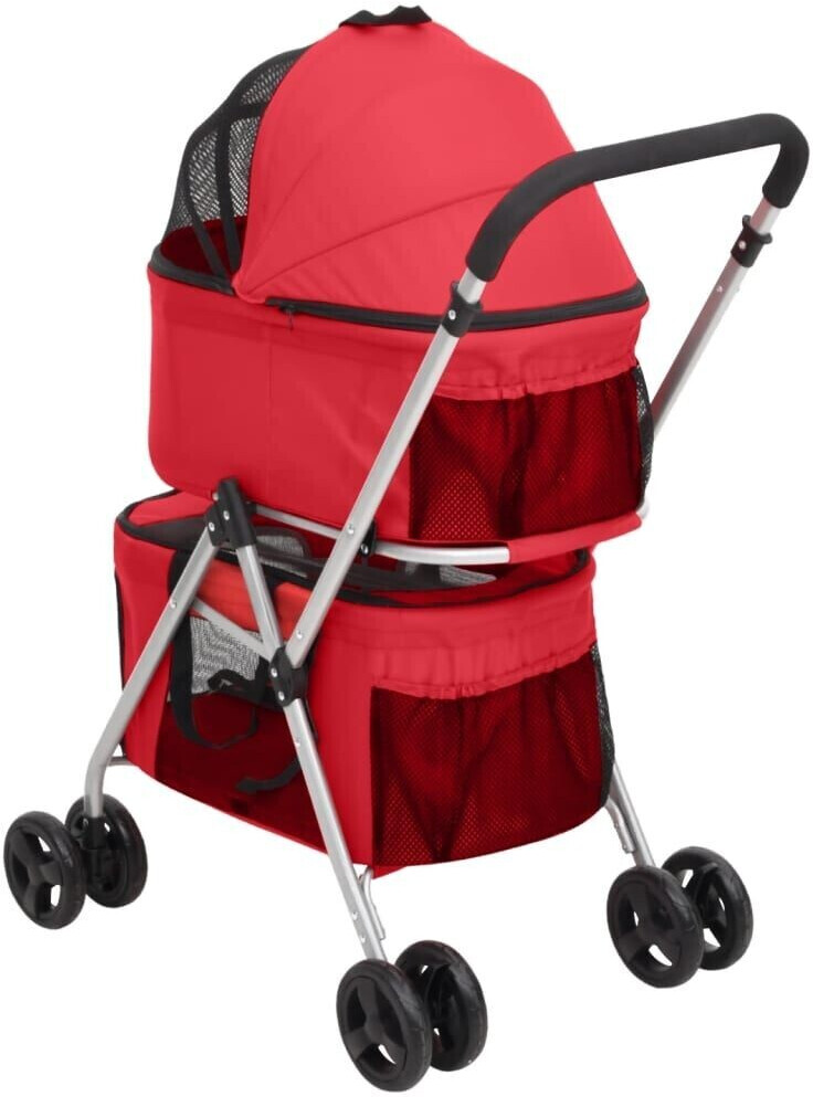 vidaXL Poussette pour chien Red vidaXL Poussette pour chien Red