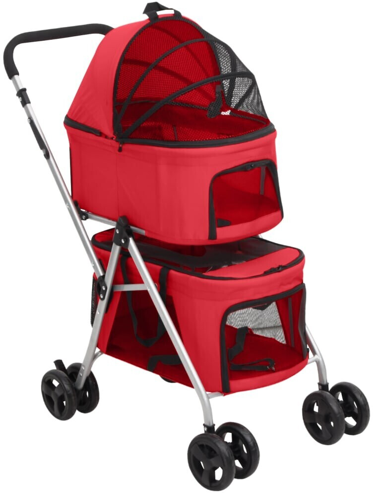 vidaXL Poussette pour chien Red vidaXL Poussette pour chien Red