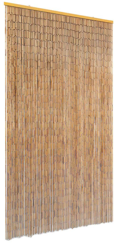 vidaXL Bamboo door curtain 100x200cm brown