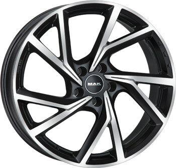 MAK Wheels Kassel black mirror (7x17)