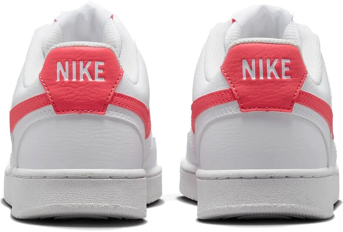 White and coral nike shoes top
