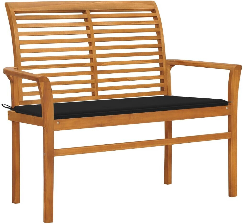 vidaXL Bench 112 cm (3062656) black