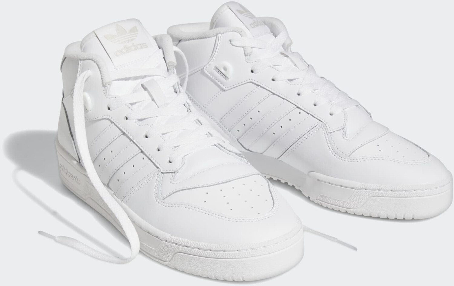 Adidas originals rivalry hi top trainers white best sale