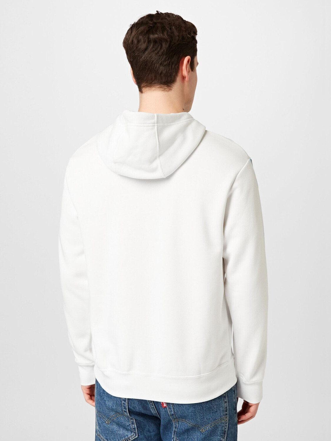 White fleece pullover cheap