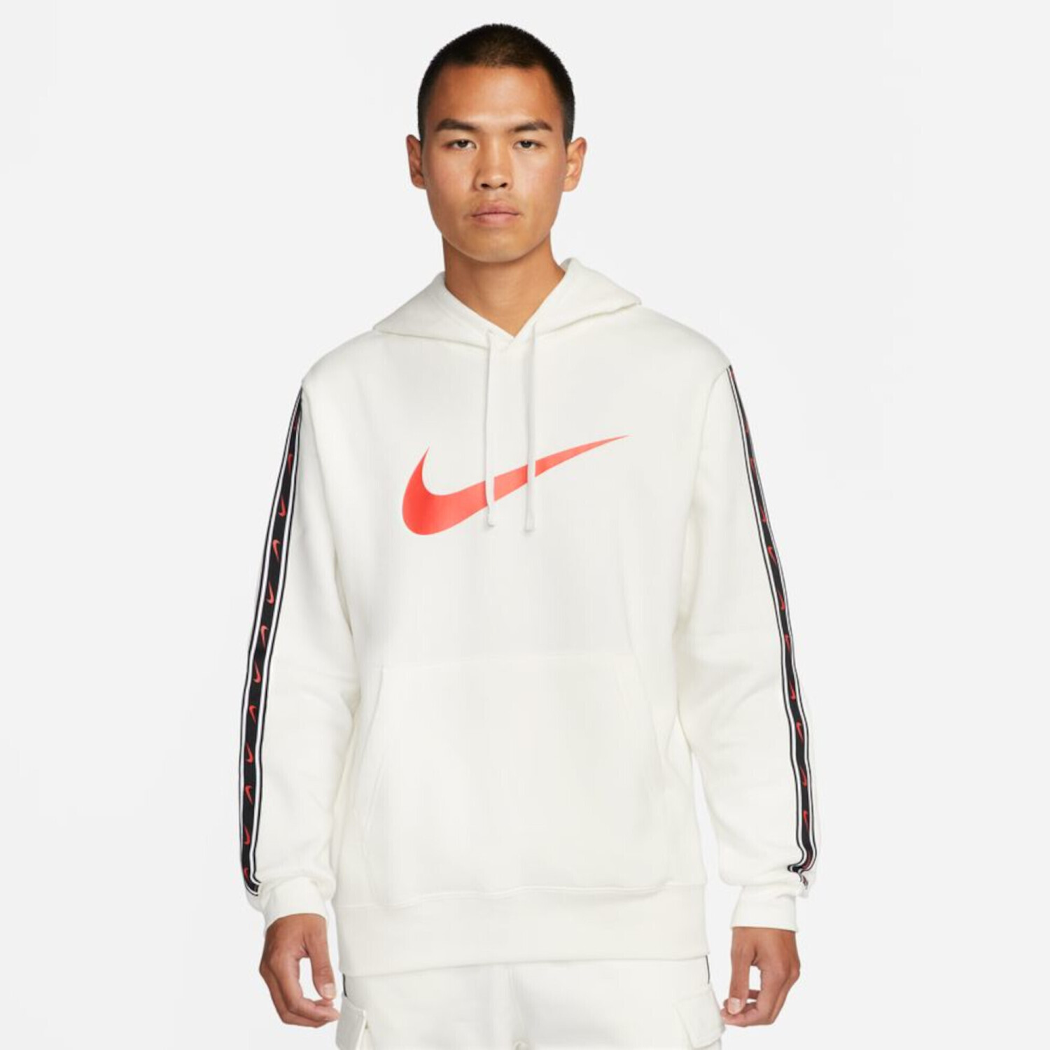 Nike Pullover Fleece Hoodie (DX2028) sail/lt crimson