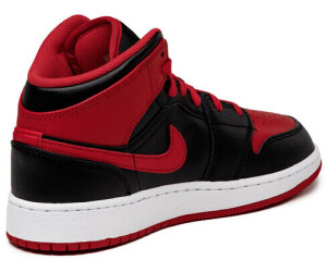Buy Nike Air Jordan 1 Mid Kids GS black fire red white from 86.00