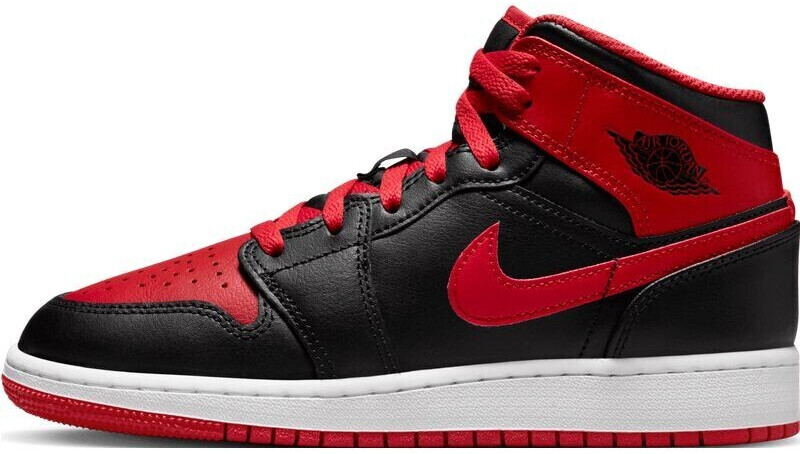 Buy Nike Air Jordan 1 Mid Kids GS black fire red white from 69.99 Today Best Deals on idealo