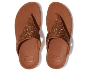 Fitflop Lulu Glitter Toe Thongs light tan au meilleur prix sur