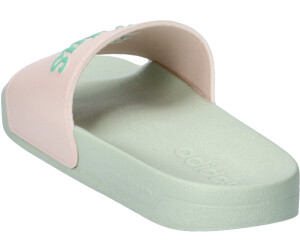 Mint green adidas slides hotsell