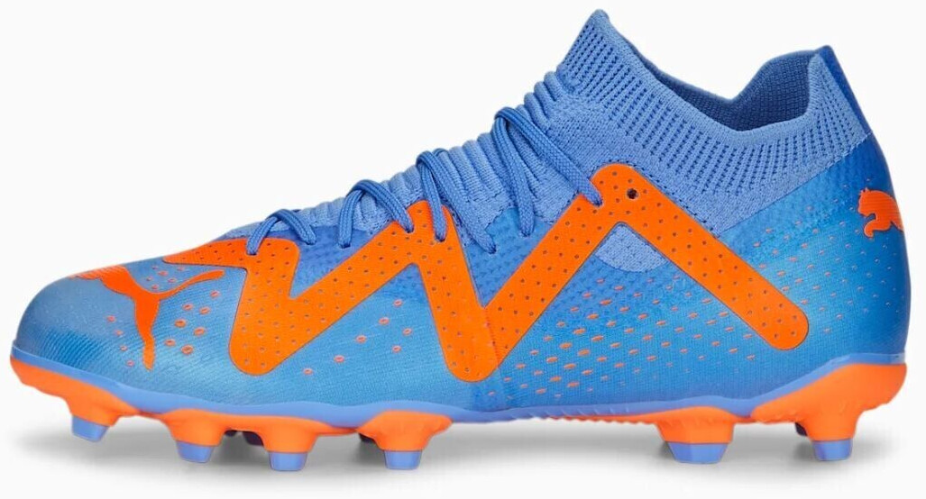 Photos - Football Boots Puma Future Play FG/AG Jr  blue glimmer/white/ultra orange (107199)
