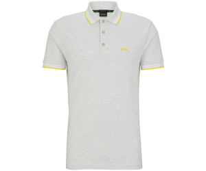 Hugo boss grey and yellow deals polo