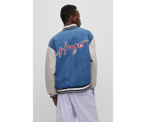 Hugo Boss College Jacket aus Denim mit Signature Details und