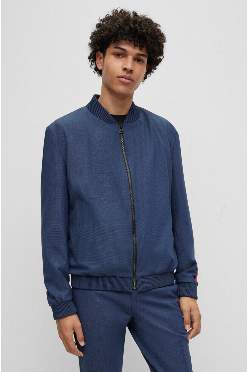 Hugo boss hotsell blue bomber jacket