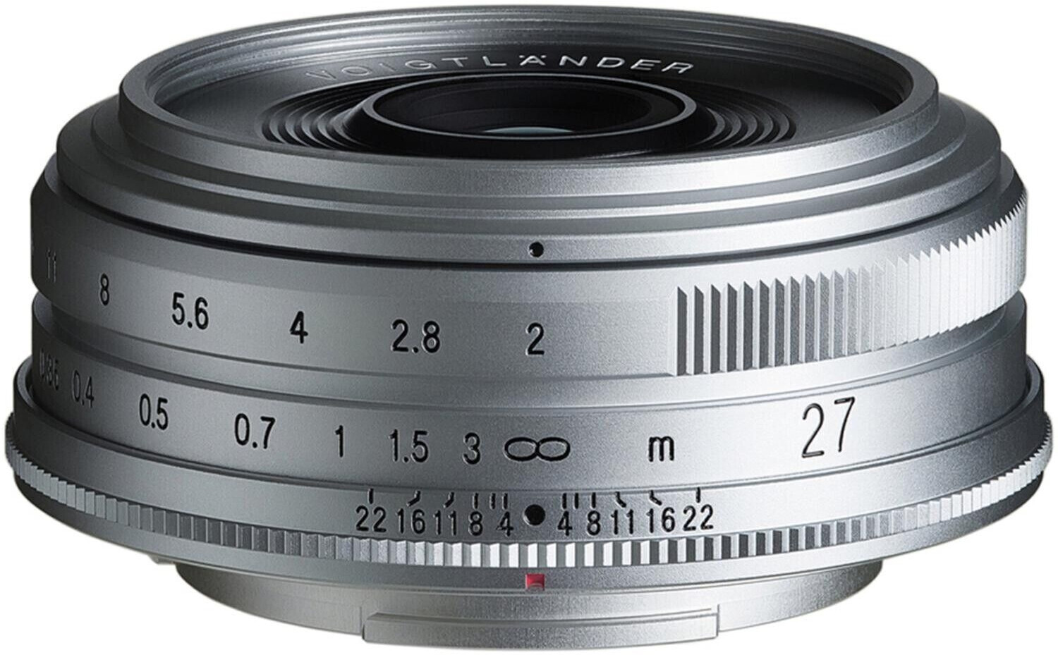 Voigtländer Ultron 27mm f2.0 Fujifilm X argent