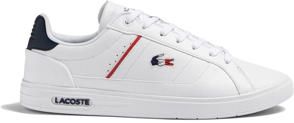 Lacoste Europa Pro Leather white navy red ab 80 95 Preisvergleich bei idealo