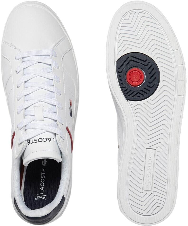 Lacoste Europa Pro Leather white navy red ab 79 99 Preisvergleich bei idealo