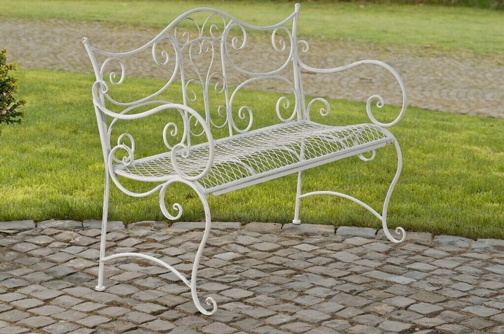 CLP Tara Antique Garden Bench 2 seater antique white