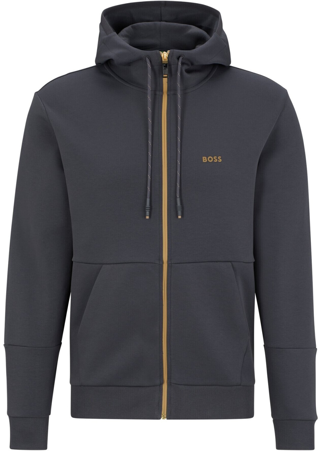 Hugo boss hotsell zip hoodie grey