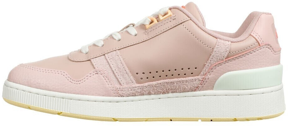 Lacoste T-Clip Trainers Women Leather lt pink/lt yellow/amy