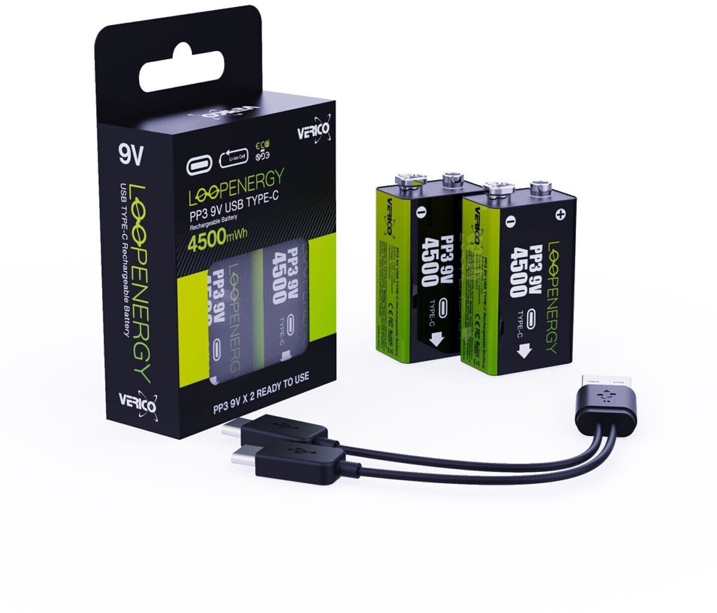 Verico LoopEnergy USB-C Pile rechargeable LR3 (AAA) Li-Ion 600 mAh 1.5 V 8  pc(s)