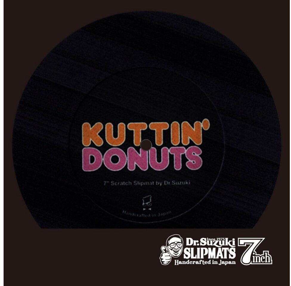 Dr. Suzuki 7" Kuttin’ Donuts Slipmat Black