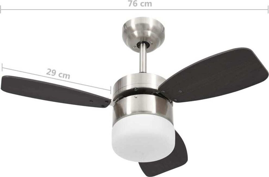 vidaXL Ceiling fan (76 x 41.5 cm) dark brown
