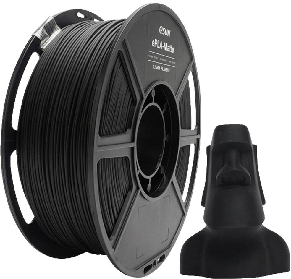 eSun3D ePLA-Matte Black Filament 1.75mm 1kg