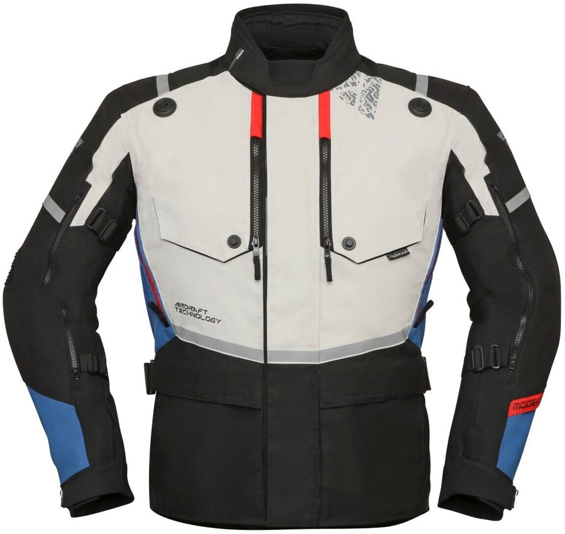 Modeka Blouson Trohn gris clair/noir
