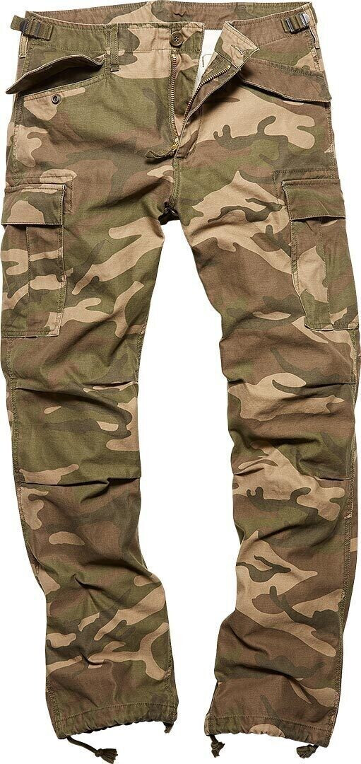 Vintage Industries M65 Heavy Satin Cargo Pants woodland
