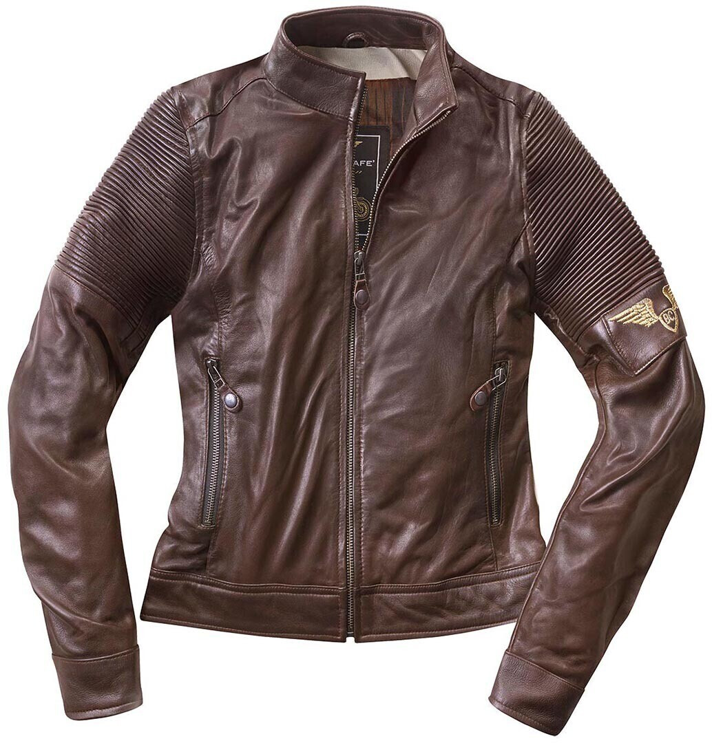 Black-Cafe London Amol Lady Leather Jacket brown