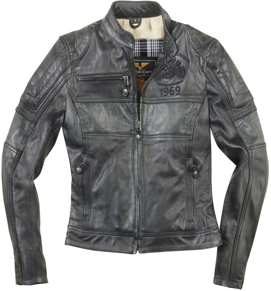 Black-Cafe London Shona II Lady Leather Jacket black