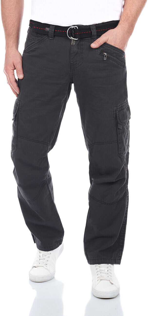 Timezone Mens Cargo Trousers BenitoTZ Loose Fit black