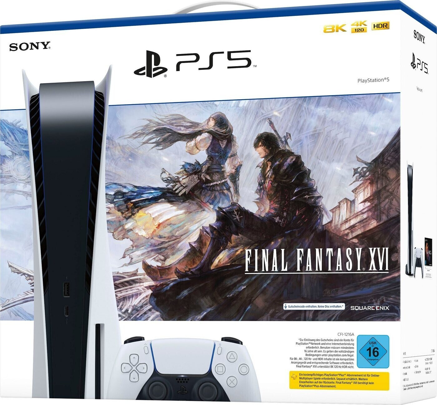 Sony PlayStation 5 (PS5) Standard Edition + Final Fantasy XVI ab 