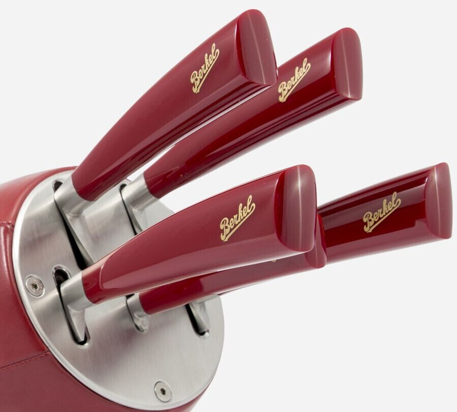 Berkel Knife Block Elegance Sense 5 pcs. red