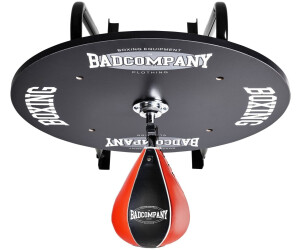 Bad Company Speedball Plattform mit PU Boxbirne schwarz/rot medium zur Wandmontage I BCA-130