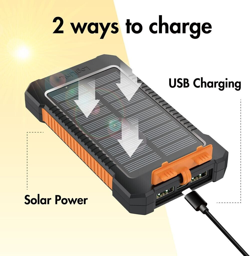 LogiLink Solar Powerbank 6000 mAh ab 9,89 €