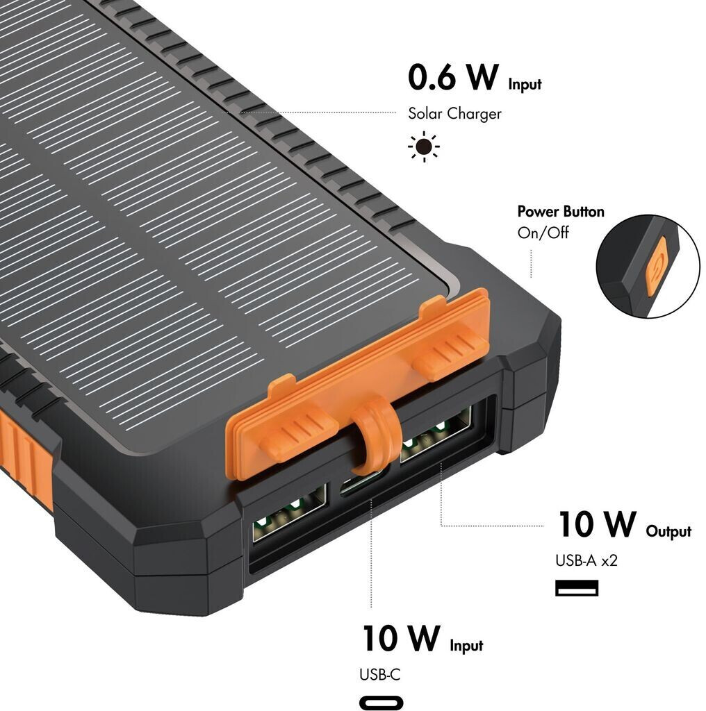 LogiLink Solar Powerbank 6000 mAh ab 9,89 €