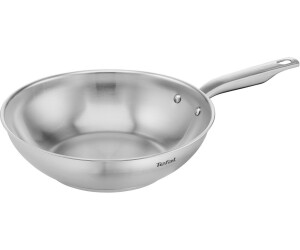 Tefal Jamie Oliver Quick & Easy E3031944 Stainless Steel 28cm Induction  Wok, Silver