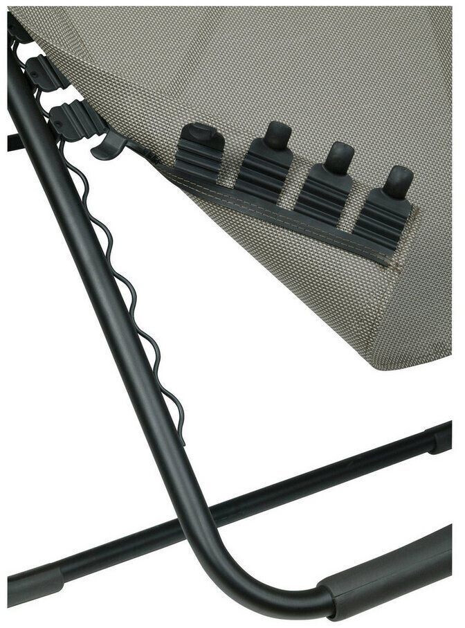 Lafuma Evolution Relaxliege Stahl/Batyline Duo Dunkelgrau Lafuma Evolution Relaxliege Stahl/Batyline Duo Dunkelgrau
