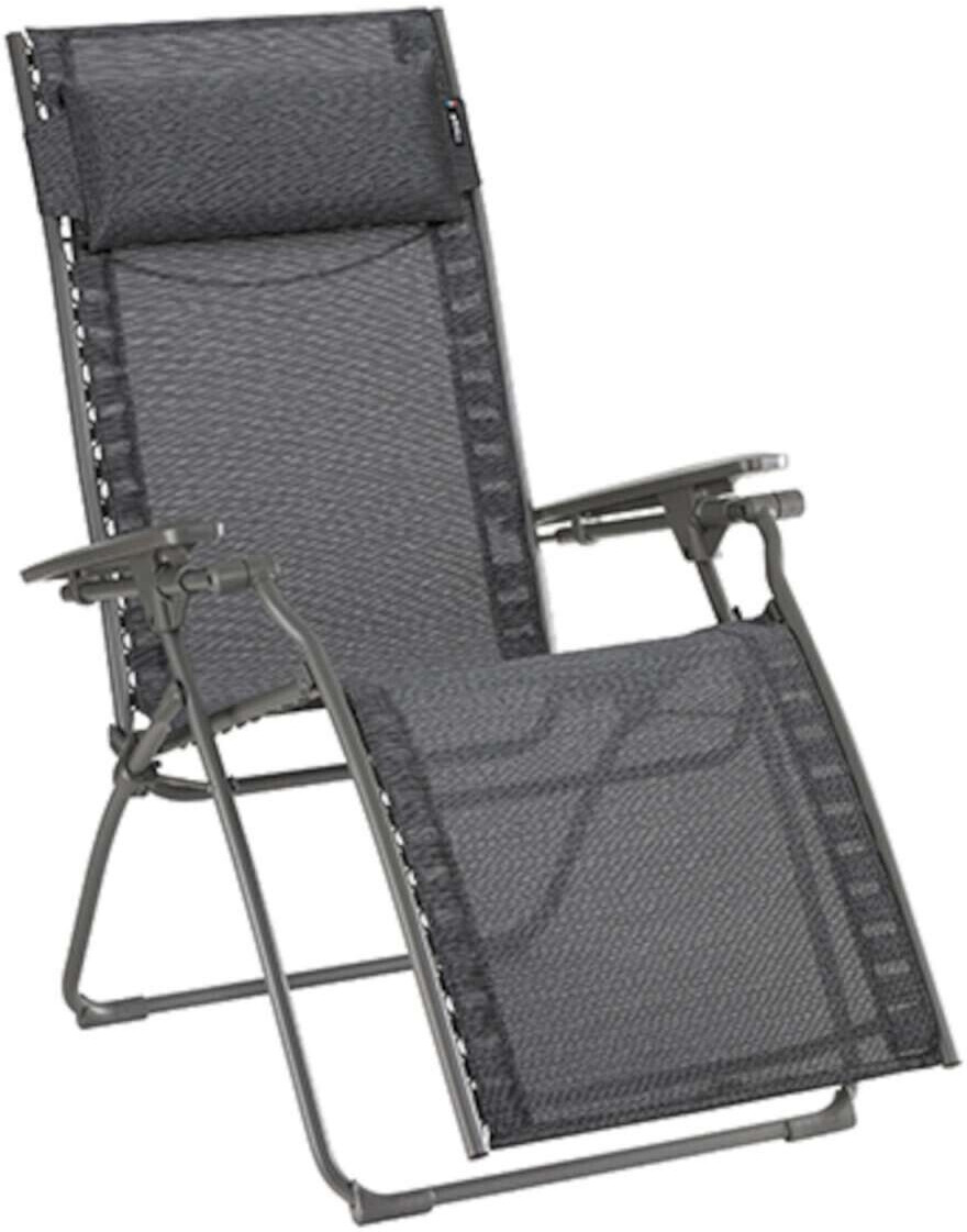 Lafuma Evolution relaxation lounger steel/Batyline Duo dark gray (LFM2767.9718)