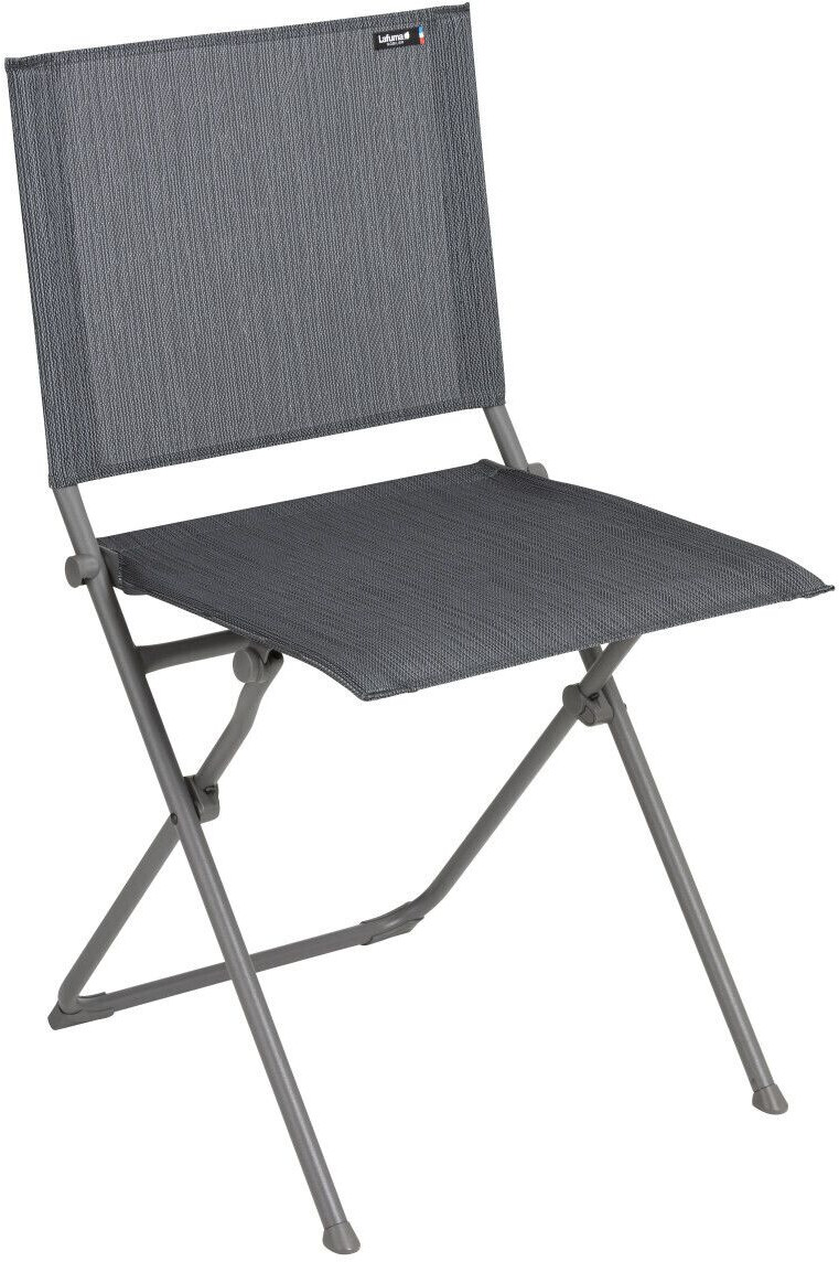Lafuma Anytime folding chair steel/Batyline Duo dark gray (LFM2636.9718)