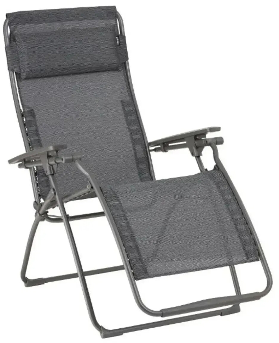 Lafuma Futura relaxation lounger steel/Batyline Duo dark gray (LFM3113.9718)