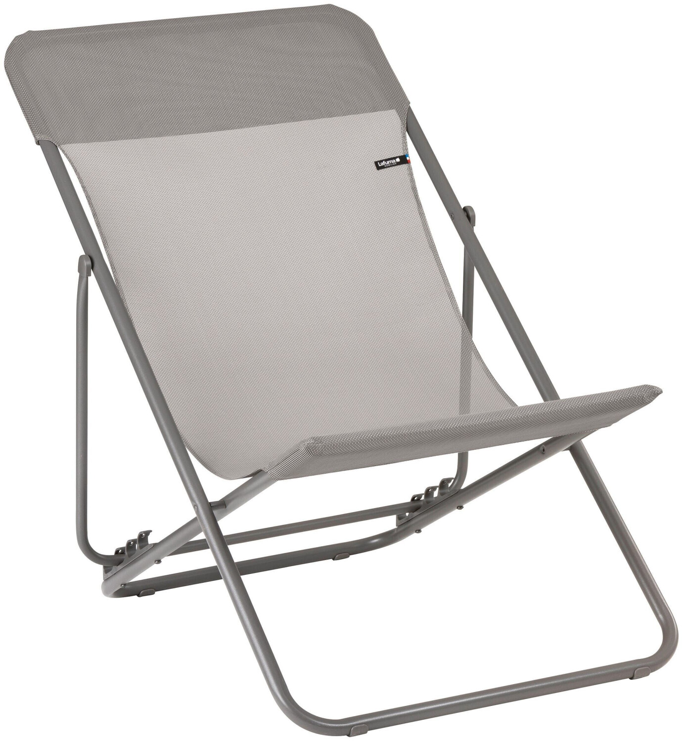 Lafuma Maxi Transat deck chair steel/Batyline (LFM5170) light gray