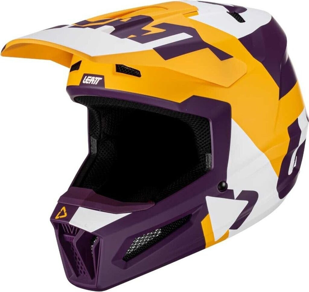 Leatt 2.5 V23 Motocross Helmet Yellow/Lila