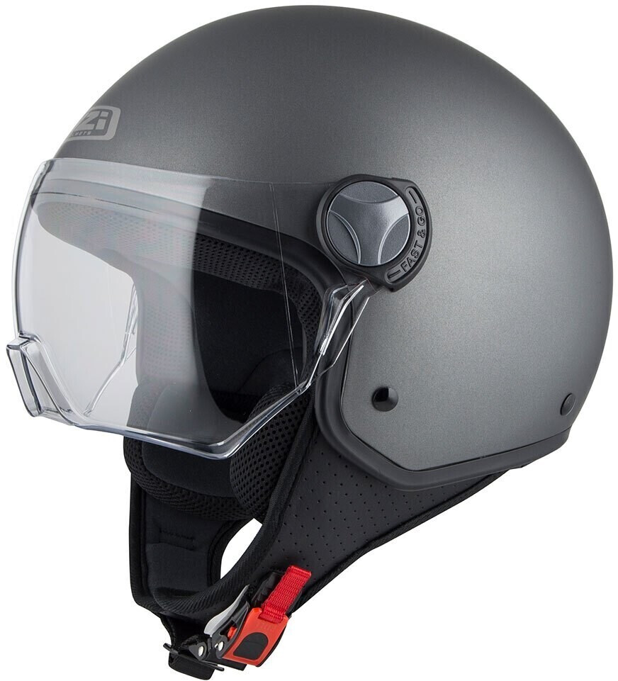 NZI Capital Vision Open Face Helmet Grey