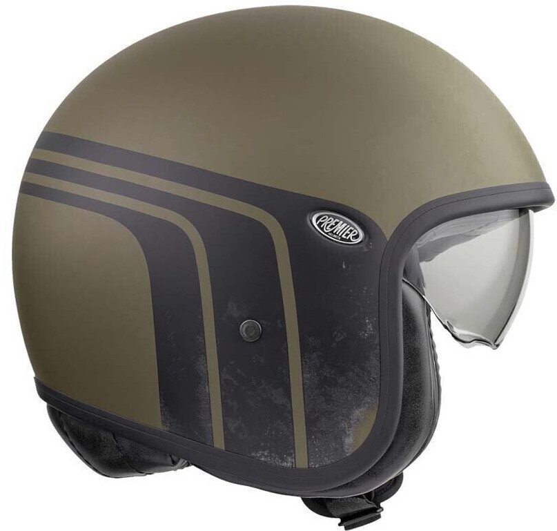 Premier Helmets 23 Vintage Btr Military Bm 22.06 Open Face Helmet Green