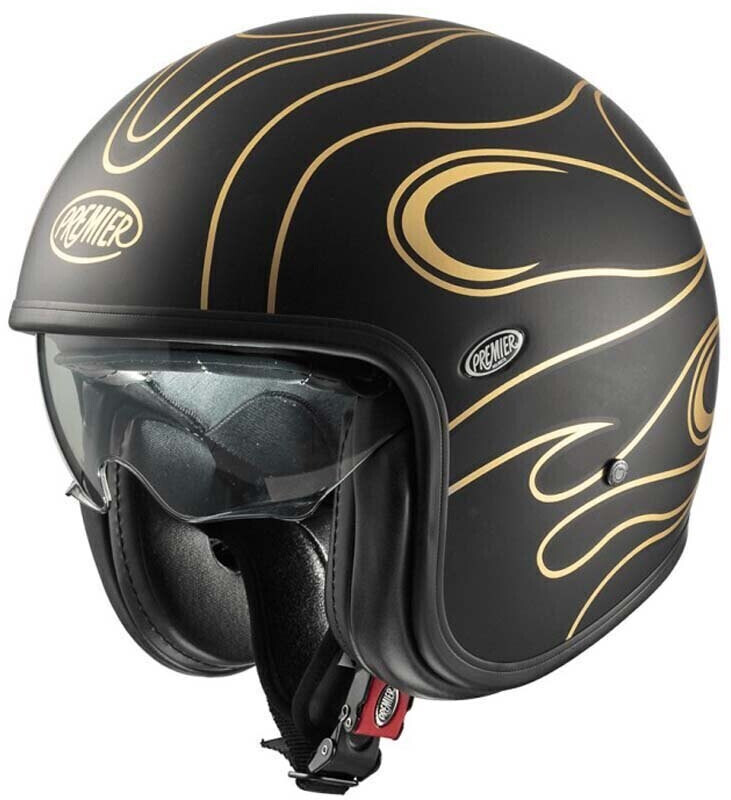 Premier Helmets 23 Vintage Fr Bm 22.06 Open Face Helmet Black
