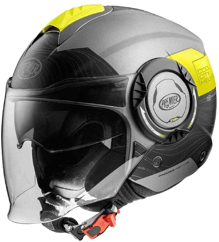 Premier Helmets Cool Evo Ds Y 17 Bm Open Face Helmet Grey