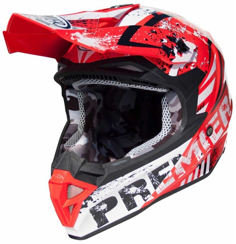 Premier Helmets Exige Zx 2 Motocross Helmet Red